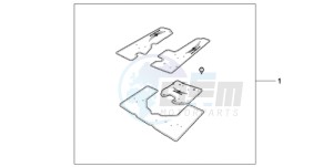 GL18009 France - (F / AB CMF NAV) drawing PANNIER/TRUNK CARPET SET