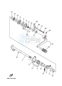 TT-R110E TT-R110 (BMAB) drawing SHIFT SHAFT