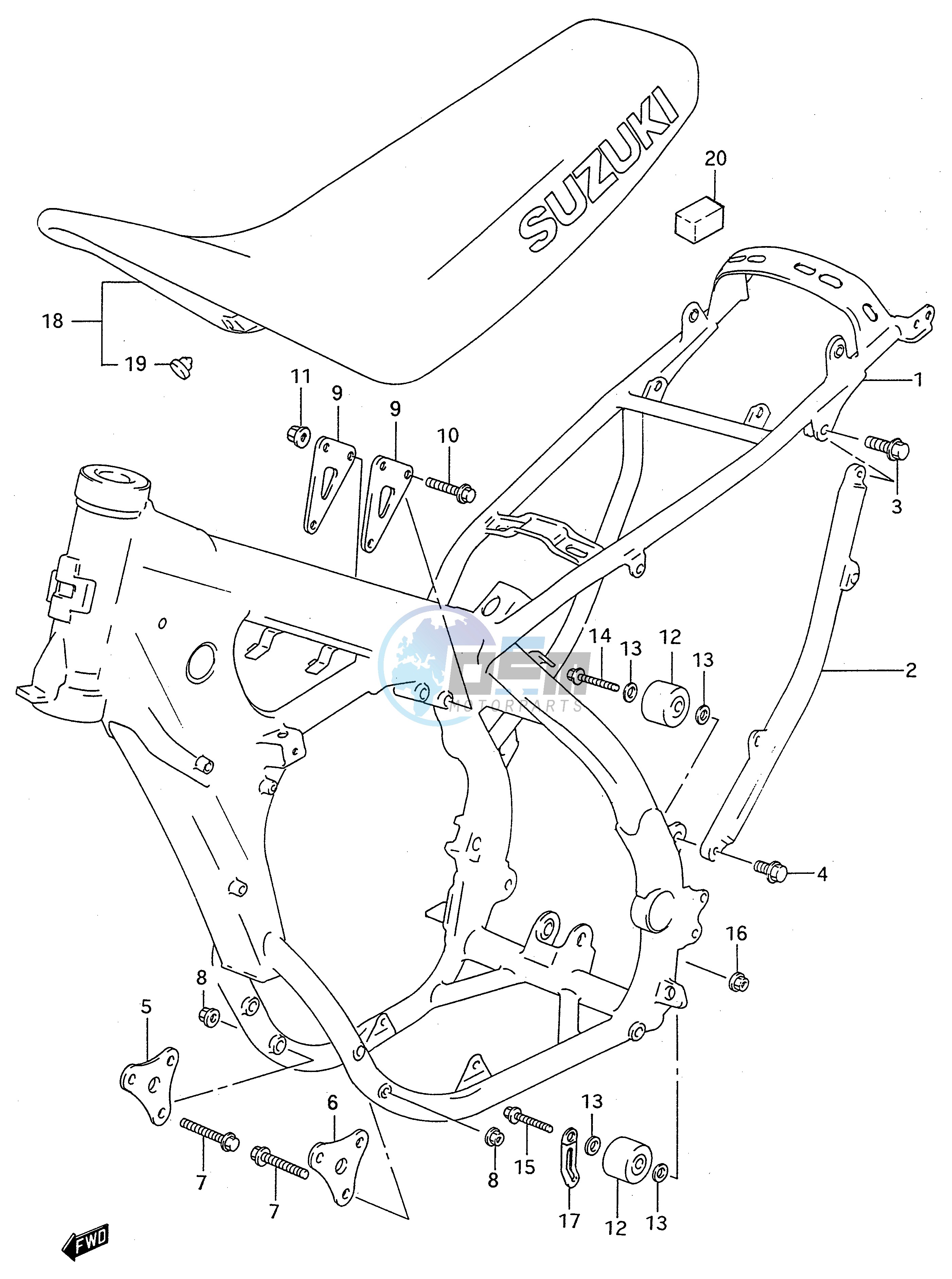 FRAME - SEAT (MODEL R S)