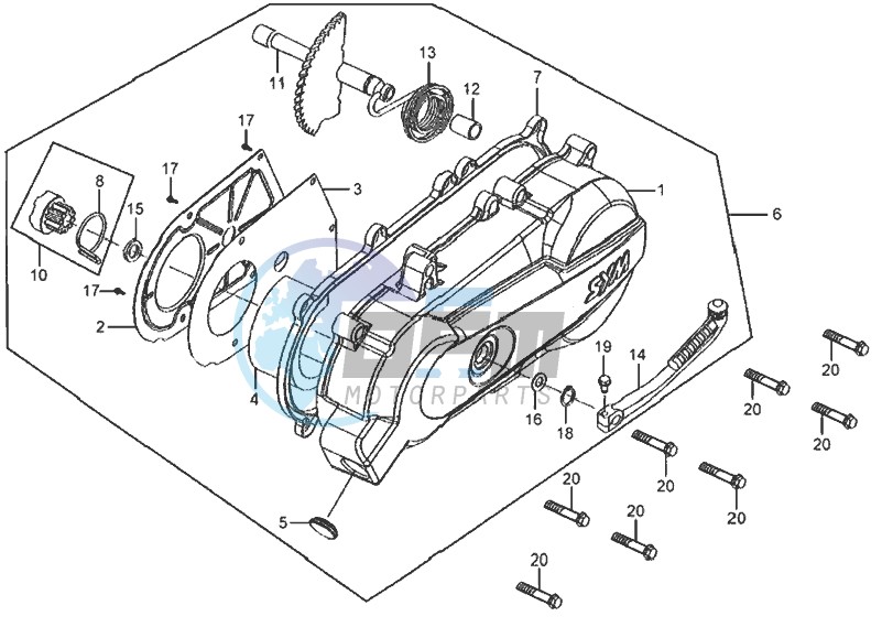 CRANKCASE COVER LEFT