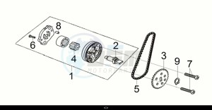 JOYMAX Z+ 125 (LW12W2-EU) (E5) (M1) drawing OIL PUMP