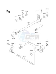 ZX 600 B [NINJA ZX-6RR] (K1) [NINJA ZX-6RR] drawing GEAR CHANGE MECHANISM