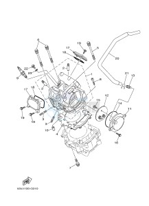 YXR700F YXR7FSPD RHINO 700 SPORTS EDITION (1RBM 1RBN 1RBP) drawing CYLINDER HEAD