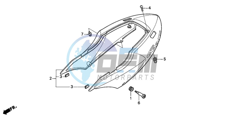 REAR COWL (CBR600F/F44)