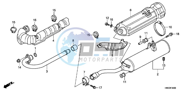 LEFT FRONT BRAKE CALIPER (VFR800XH)