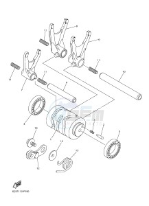 WR250F (2GB7 2GB8 2GB9) drawing SHIFT CAM & FORK