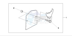 VT750C3 drawing BACKREST PLATE