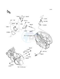 KSV 700 A [KFX 700] (A6F-A9F) A7F drawing GEAR CHANGE MECHANISM