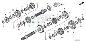 ST1300AC Pan Europoean -ST1300 CH drawing TRANSMISSION