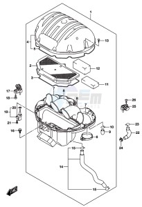 GSX-S750A drawing AIR CLEANER