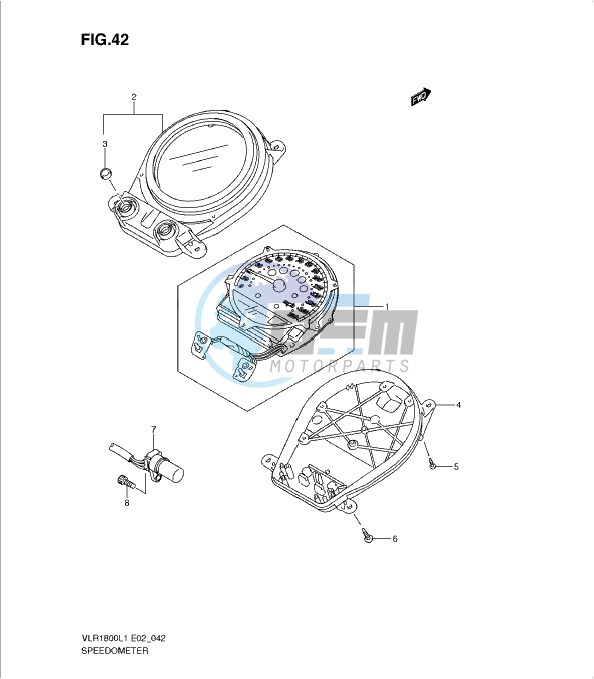 SPEEDOMETER (VLR1800TL1 E24)