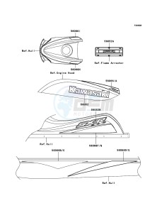 JET SKI 800 SX-R JS800-A3 FR drawing Decals