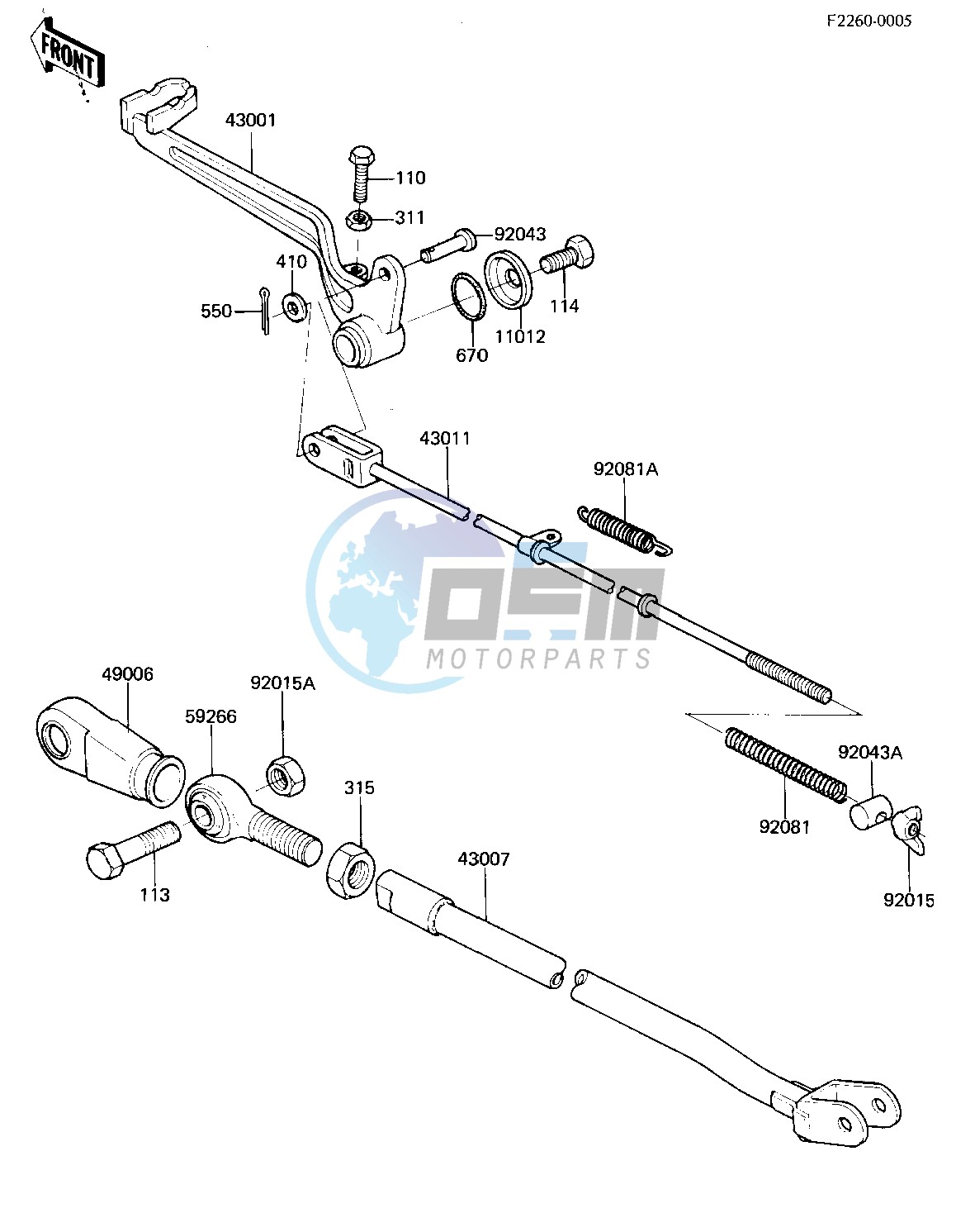 BRAKE PEDAL_TORQUE LINK -- 81 A7- -