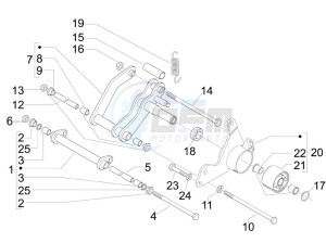 GTS 300 ie Super Sport drawing Swinging arm