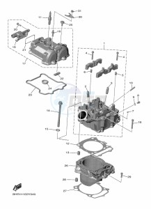 YZ450F (BHR6) drawing CYLINDER