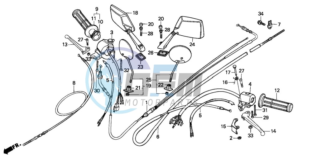 HANDLE LEVER/CABLE/SWITCH