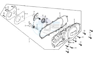 JOYRIDE 125 drawing CRANKCASE COVER LEFT