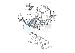 BW'S NAKED 50 drawing FOOTREST -STAND