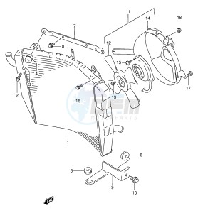 RF900R (E2) drawing RADIATOR