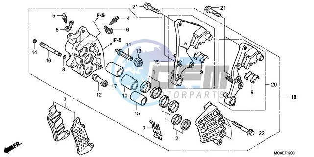 R. FRONT BRAKE CALIPER