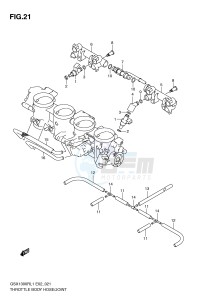 GSX1300R (E2) Hayabusa drawing THROTTLE BODY HOSE JOINT (GSX1300RL1 E2)