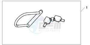 XL1000V9 Ireland - (EK) drawing U-LOCK (TYPE M)