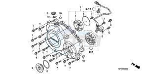 CB1000RAA E / ABS MPH drawing RIGHT CRANKCASE COVER