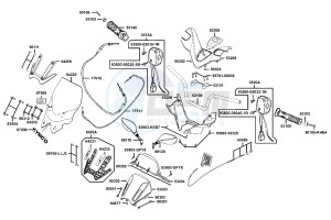 XCITING R500I drawing Handle Steering - Handle Cover