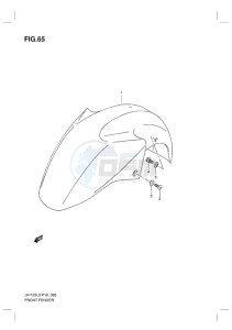 UH125G BURGMAN EU drawing FRONT FENDER