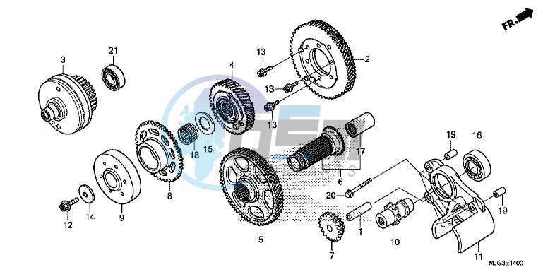 PRIMARY DRIVE GEAR