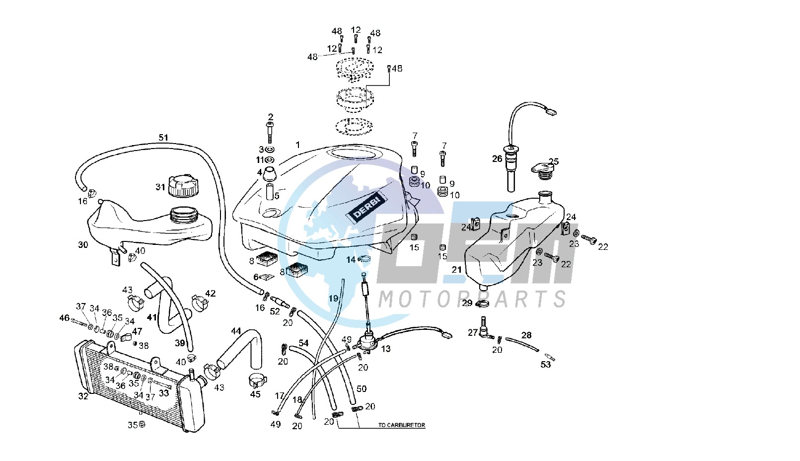 FUEL AND OIL TANK MY07-08