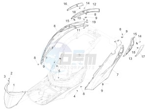 Liberty 50 iGet 4T 3V 25kmh (EMEA) drawing Side cover - Spoiler