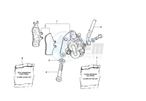 DNA 50 drawing Front brake caliper