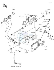 NINJA 650 EX650KHF XX (EU ME A(FRICA) drawing Muffler(s)