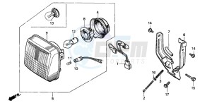 PK50 drawing HEADLIGHT