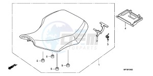 TRX420FPAC TRX420 ED drawing SEAT