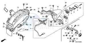 NSA700A9 KO / MME drawing REAR FENDER