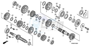 CRF250R9 ED / BLA CMF drawing TRANSMISSION