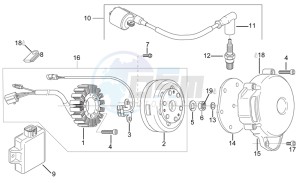 RX 125 (eng. 122cc) drawing Ignition unit