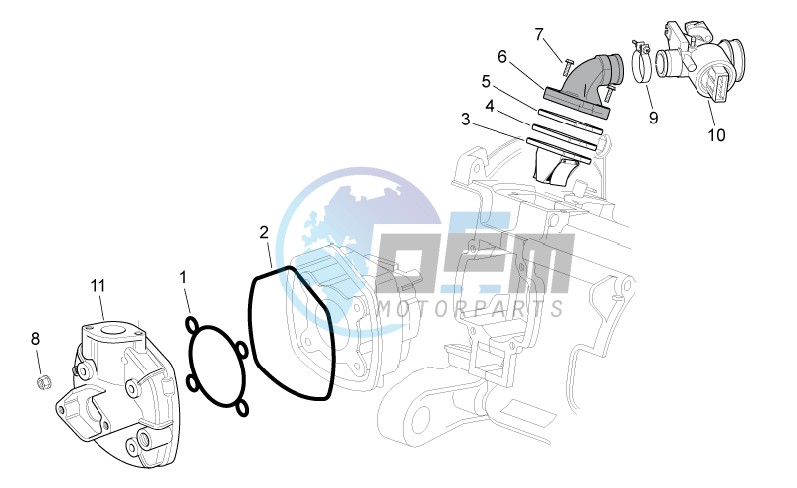 Cylinder head - Throttle body