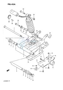 LT230E (E1) drawing REAR SWINGING ARM (MODEL M N)