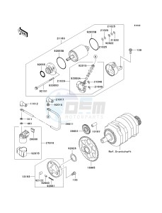 EX 250 F [NINJA 250R] (6F-7F) F7F drawing STARTER MOTOR