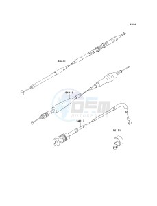 KLX 140 A [KLX140] (A8F-A9FA) A9FA drawing CABLES