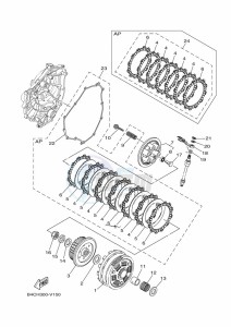 XTZ690 TENERE 700 (BFF2) drawing CLUTCH