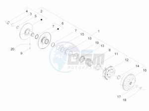 S 150 4T ie E3 Vietnam - Indonesia drawing Driven pulley