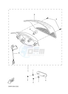 CW50 CW50LN 80 BOOSTER 13" NAKED (1WP6) drawing TAILLIGHT