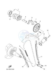 XT660X (10SC 10SC 10SC 10SC) drawing CAMSHAFT & CHAIN