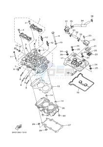 YZF-R3 YZF-R3A 321 R3 (BR51 BR52) drawing CYLINDER HEAD