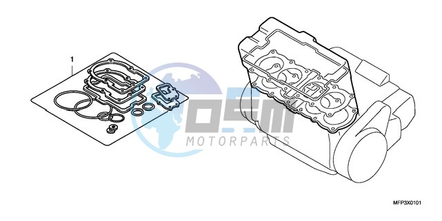 GASKET KIT A (CB13009/S9/A9/SA9)