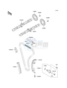 ZG 1200 B [VOYAGER XII] (B15-B17) [VOYAGER XII] drawing CAMSHAFT-- S- -_TENSIONER